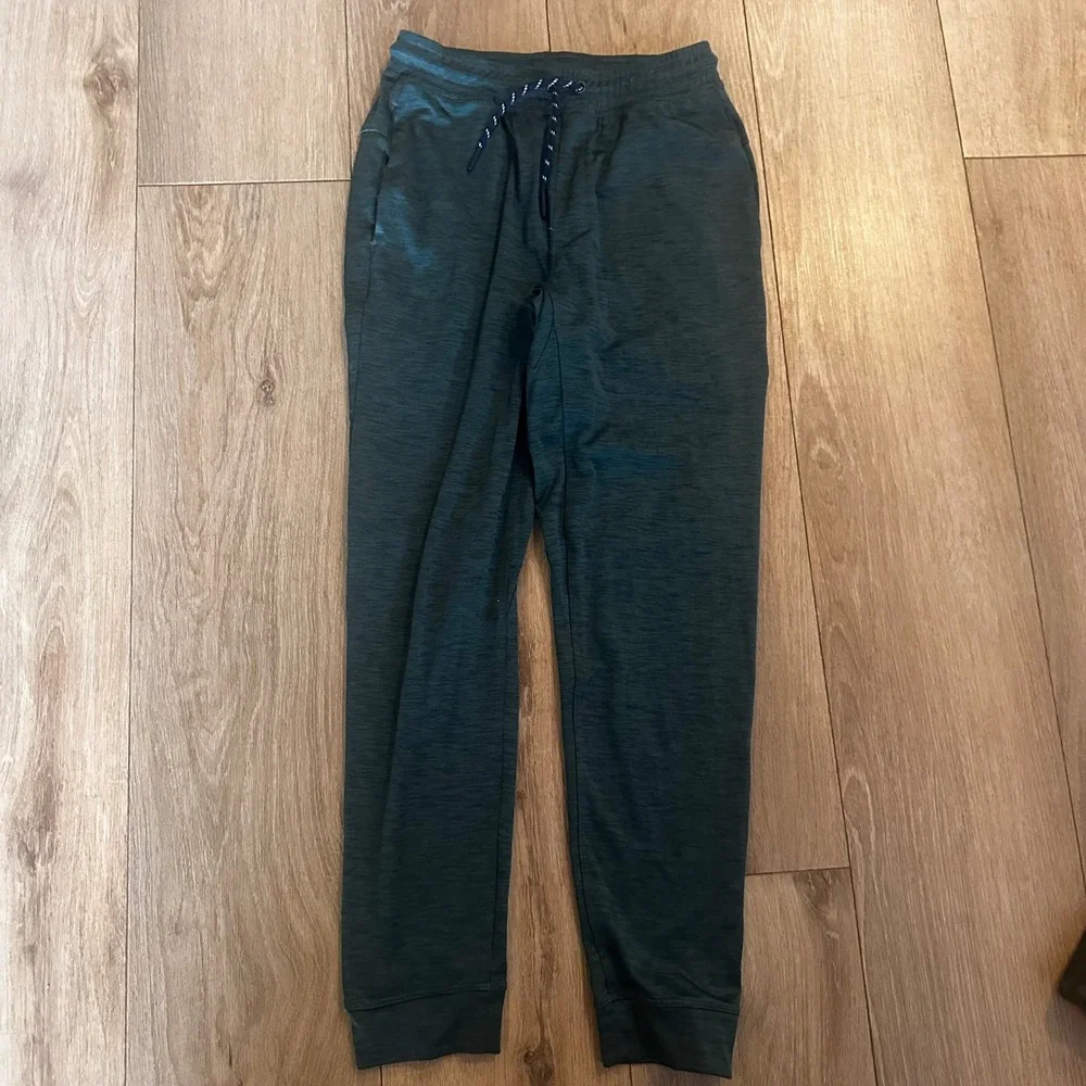 Vineyard Vines Kids Boys On-The-Go Joggers Green Heather Size Large 16 Pants